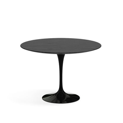 Saarinen Round Dining Table Ø107 by Knoll #Black / Wood | Ebonised Oak