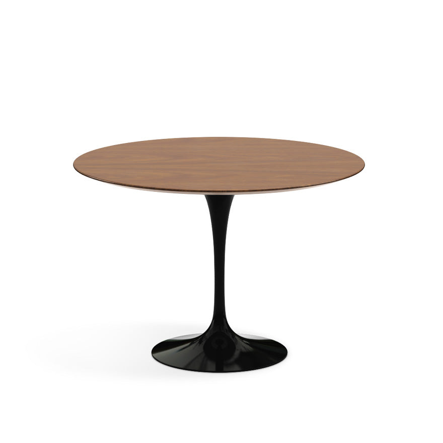 Saarinen Round Dining Table Ø107 by Knoll #Black / Wood | Walnut