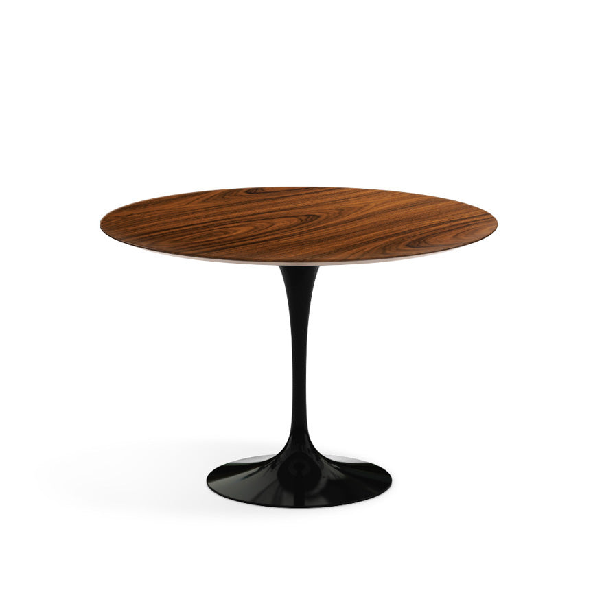 Saarinen Round Dining Table Ø107 by Knoll #Black / Wood | Santos Rosewood