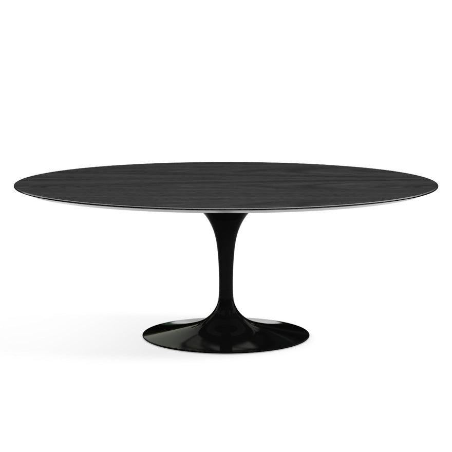 Saarinen Oval Dining Table 198x121 by Knoll #Black/Wood | Ebonised Oak