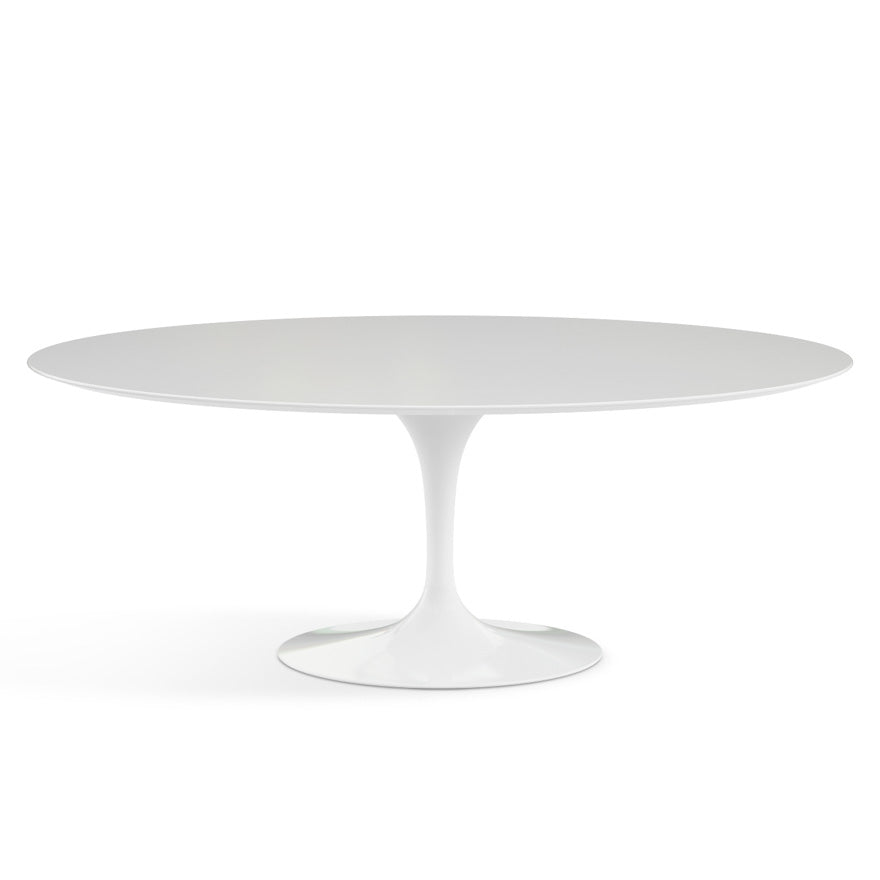 Saarinen Oval Dining Table 198x121 by Knoll #White/Laminate | White | Satin finish