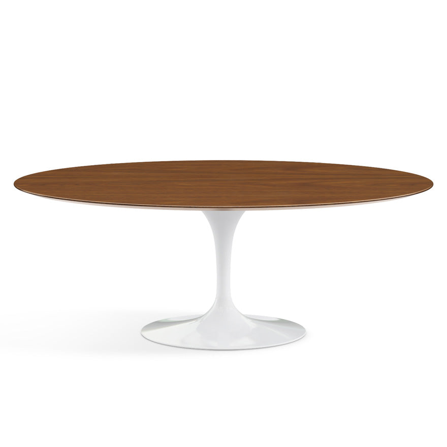 Saarinen Oval Dining Table 198x121 by Knoll #White/Wood | Walnut