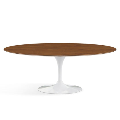 Saarinen Oval Dining Table 198x121 by Knoll #White/Wood | Walnut