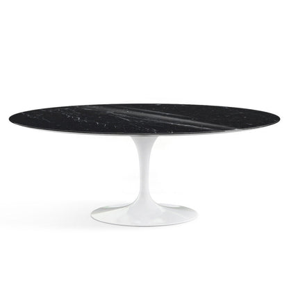 Saarinen Oval Dining Table 198x121 by Knoll #White/Marble | Nero Marquina | Shiny finish