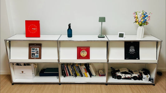 3x2 모듈 사이드보드 (하단 3 도어 & 3 매거진렉) [W(750+750+750)XD350XH(350+350)]