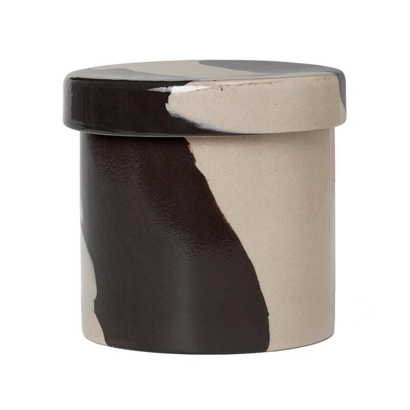 Inlay container by ferm LIVING #S, sand - brown #