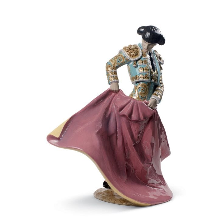 Matador Man Sculpture by Lladró # reen Outfit