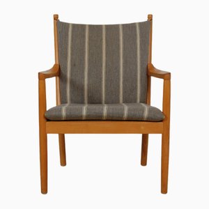 1788 Lounge Chair in Stripped Fabric by Hans Wegner-MTD-2017032