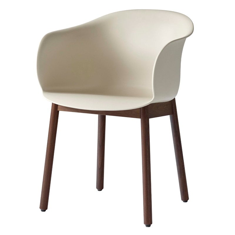 Elefy JH30 chair by &Tradition #soft beige - walnut #