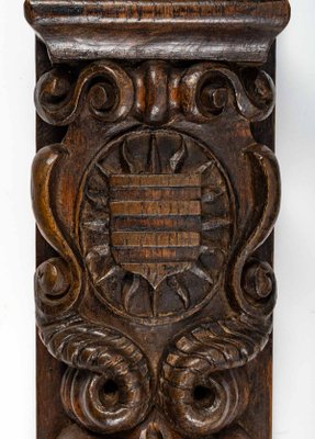 17th Century Carved Oak Wood Panels, Set of 2-UQL-1148558