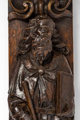 17th Century Carved Oak Wood Panels, Set of 2-UQL-1148558