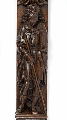 17th Century Carved Oak Wood Panels, Set of 2-UQL-1148558