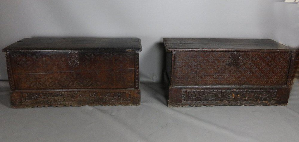 17th Century Chest in Natural Wood