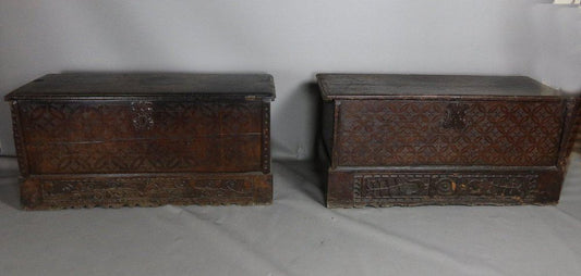 17th Century Chest in Natural Wood