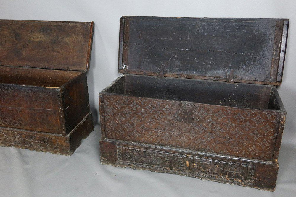 17th Century Chest in Natural Wood