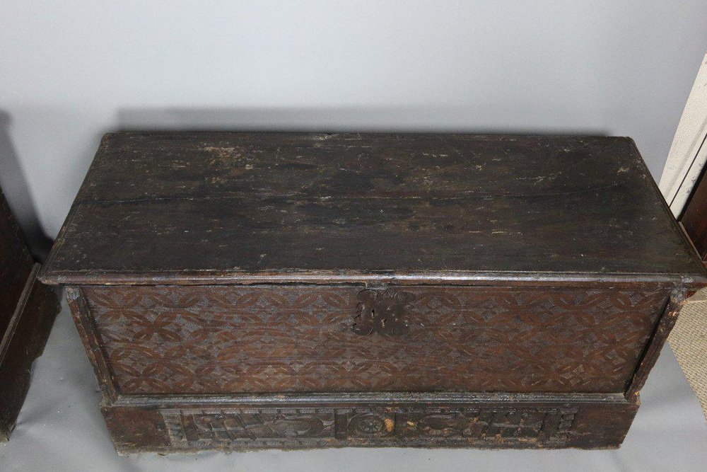 17th Century Chest in Natural Wood