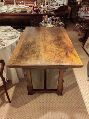 17th Century Dining Table in Walnut with Two Drawers-ZFY-1786360