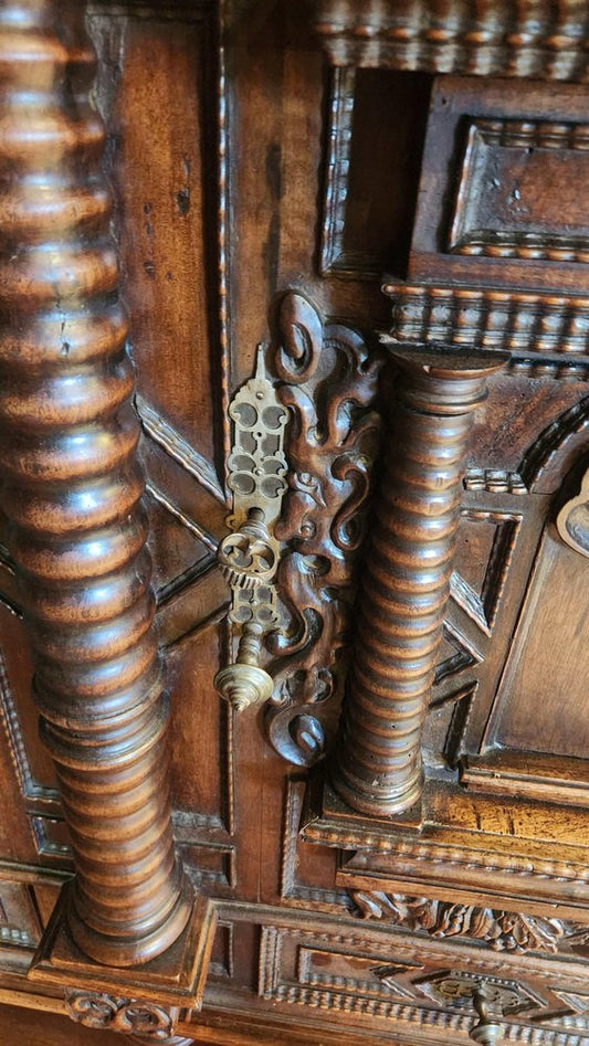 17th Century Fir & Walnut Buffet