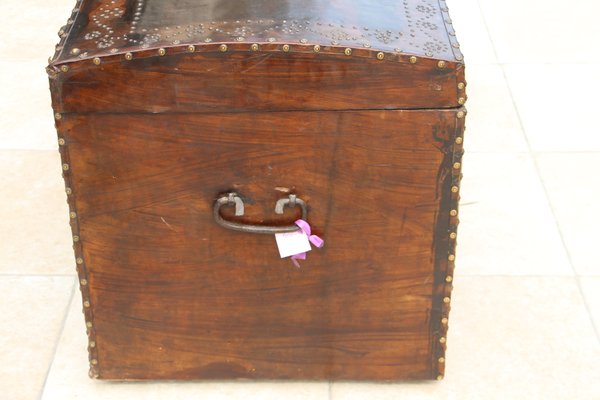 17th Century Leather Trunk-YF-646326