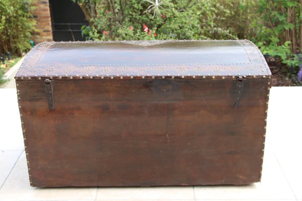 17th Century Leather Trunk-YF-646326