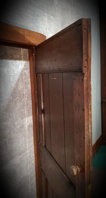 17th Century Ledged Oak Door with Framework-NQV-722886