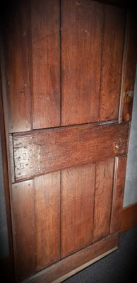 17th Century Ledged Oak Door with Framework-NQV-722886