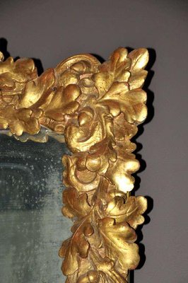 17th Century Mirror with Carved Oak Frame in 19th Century Gold Leaf-TDA-1376383