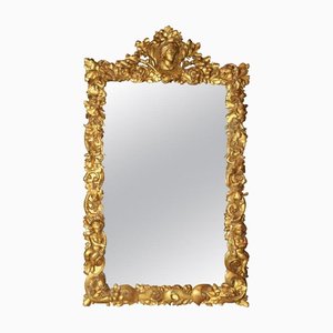 17th Century Mirror with Carved Oak Frame in 19th Century Gold Leaf-TDA-1376383