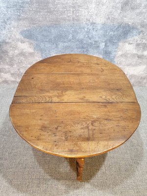 17th Century Oak Drop Leaf Table-NQV-825878