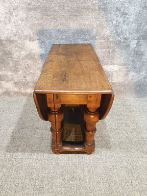 17th Century Oak Drop Leaf Table-NQV-825878