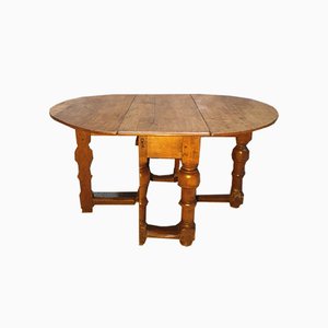 17th Century Oak Drop Leaf Table-NQV-825878