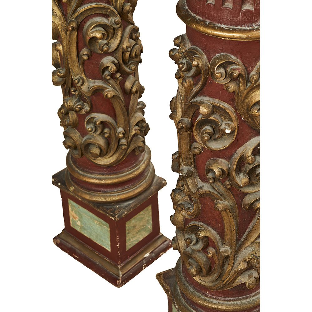 17th Century Pedestals, Set of 2