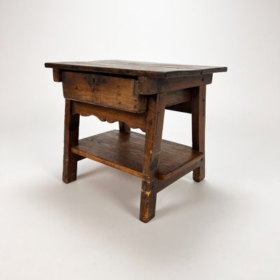 17th Century Spanish Oak Side Table, 1700s-RMX-1231745