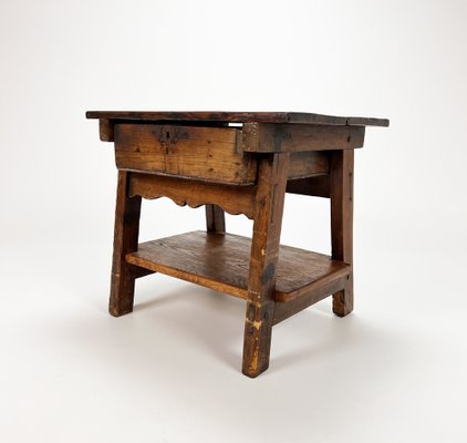 17th Century Spanish Oak Side Table, 1700s-RMX-1231745