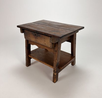 17th Century Spanish Oak Side Table, 1700s-RMX-1231745