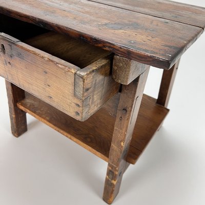 17th Century Spanish Oak Side Table, 1700s-RMX-1231745