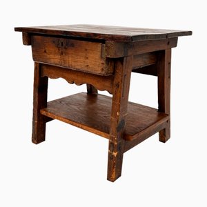 17th Century Spanish Oak Side Table, 1700s-RMX-1231745