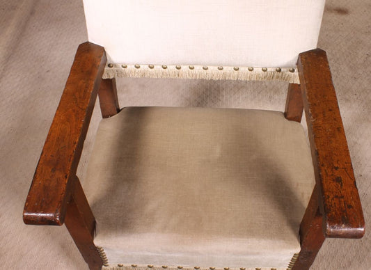 17th Century Spanish Walnut Armchair