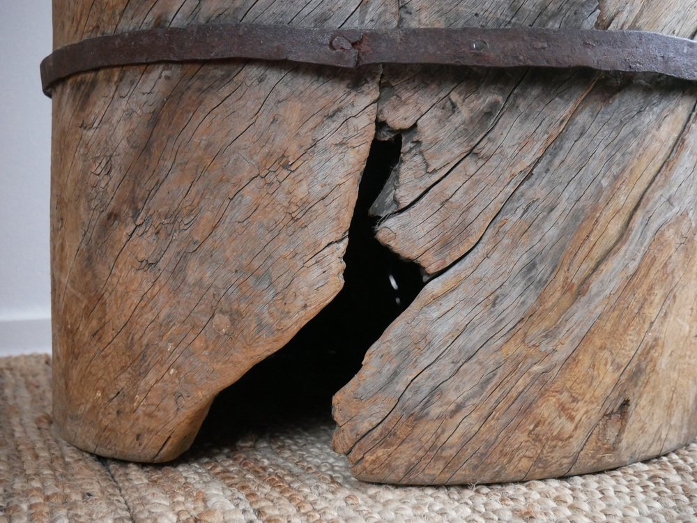 17th Century Swedish Folk Art Stump Chair, 1690s