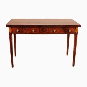 18 Century Georgian Mahogany and Marquetry Desk-HPU-1156084