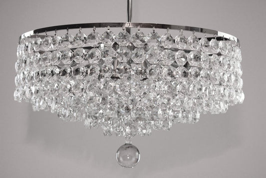 18-Flame Crystal Chandelier from Bakalowits, 1960s