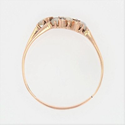 18 Karat 19th Century French Rose Gold Double Ring-OLU-1403629