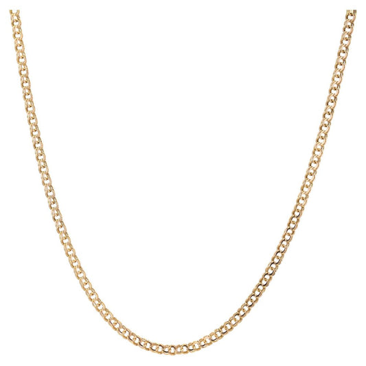 18 Karat 20th Century Rose Gold Double Jaseron Mesh Chain Necklace