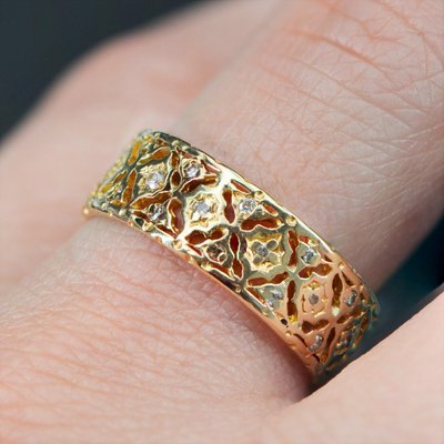 18 Karat 20th Century Yellow Gold Antique Ring-OLU-1403628