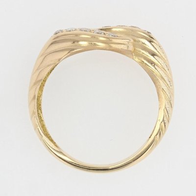 18 Karat Modern Yellow Diamonds and Gold Ring-OLU-1446779