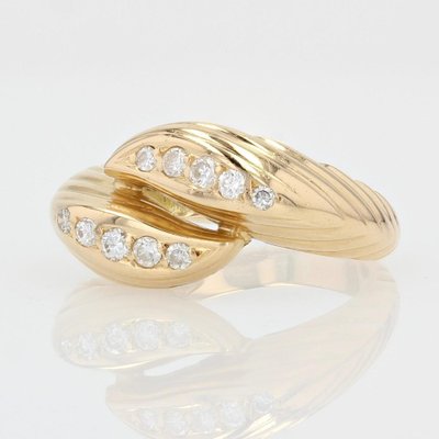 18 Karat Modern Yellow Diamonds and Gold Ring-OLU-1446779