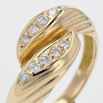 18 Karat Modern Yellow Diamonds and Gold Ring-OLU-1446779