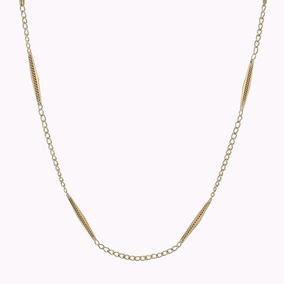 18 Karat Yellow Gold Chain Necklace, 1960s-OLU-2027408