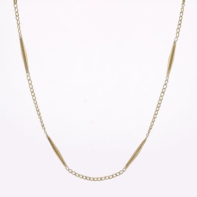 18 Karat Yellow Gold Chain Necklace, 1960s-OLU-2027408