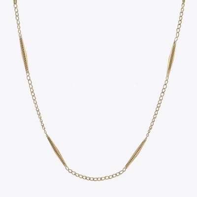 18 Karat Yellow Gold Chain Necklace, 1960s-OLU-2027408